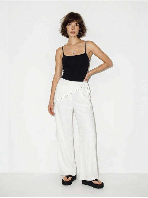 Pantalones pull-on de pernera ancha lucci - Kiabi Pantalones pull-on de pernera ancha lucci - Kiabi