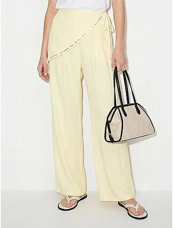 Pantalones pull-on de pernera ancha lucci