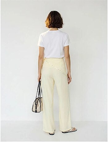 Pantalones pull-on de pernera ancha lucci