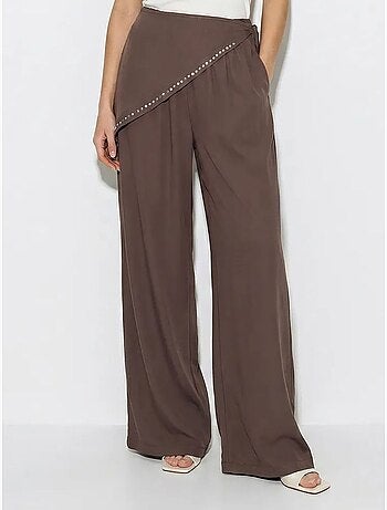 Pantalones pull-on de pernera ancha lucci