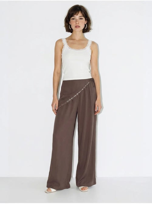Pantalones pull-on de pernera ancha lucci - Kiabi