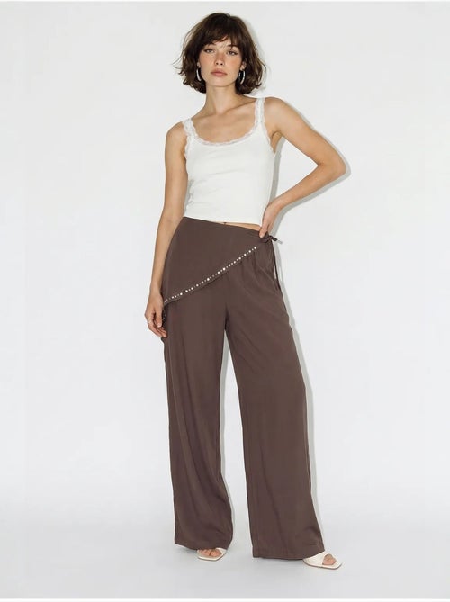 Pantalones pull-on de pernera ancha lucci - Kiabi