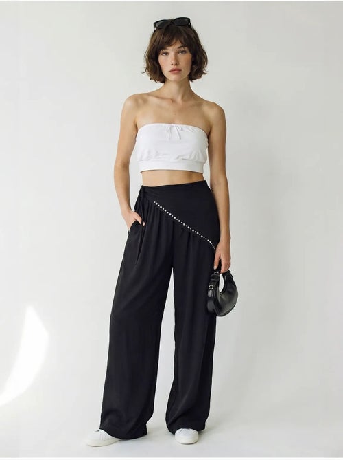 Pantalones pull-on de pernera ancha lucci - Kiabi