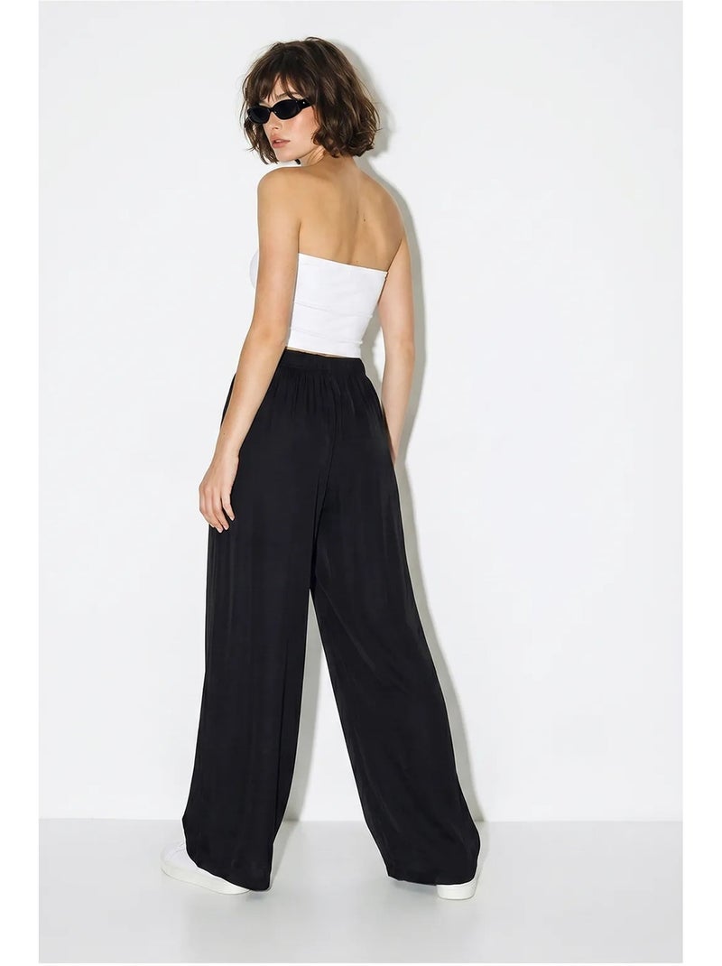 Pantalones pull-on de pernera ancha lucci Negro - Kiabi