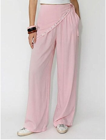 Pantalones pull-on de pernera ancha lucci