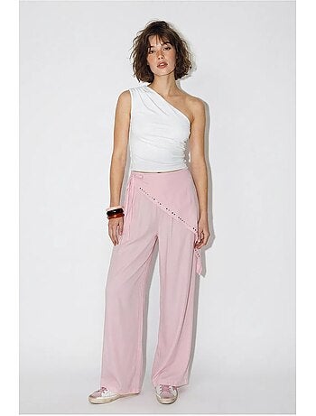 Pantalones pull-on de pernera ancha lucci