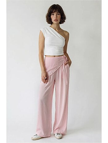 Pantalones pull-on de pernera ancha lucci