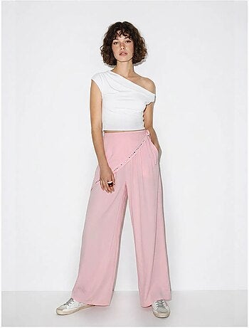 Pantalones pull-on de pernera ancha lucci
