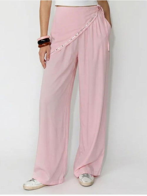 Pantalones pull-on de pernera ancha lucci - Kiabi Pantalones pull-on de pernera ancha lucci - Kiabi