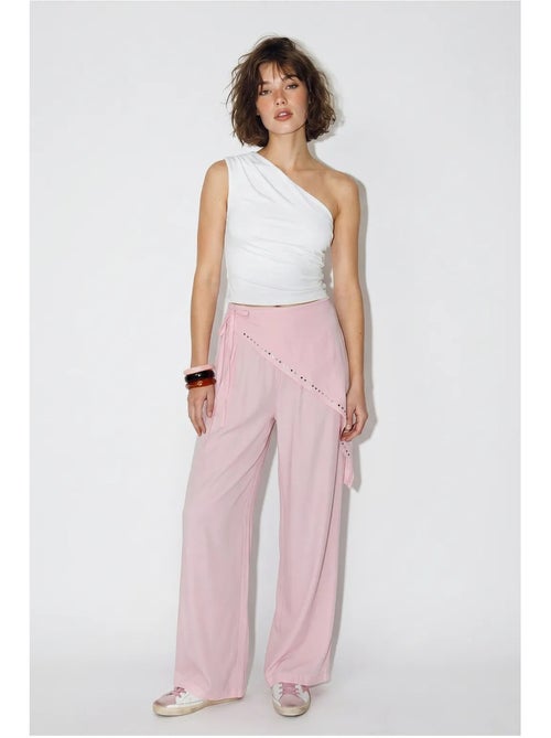 Pantalones pull-on de pernera ancha lucci - Kiabi Pantalones pull-on de pernera ancha lucci - Kiabi