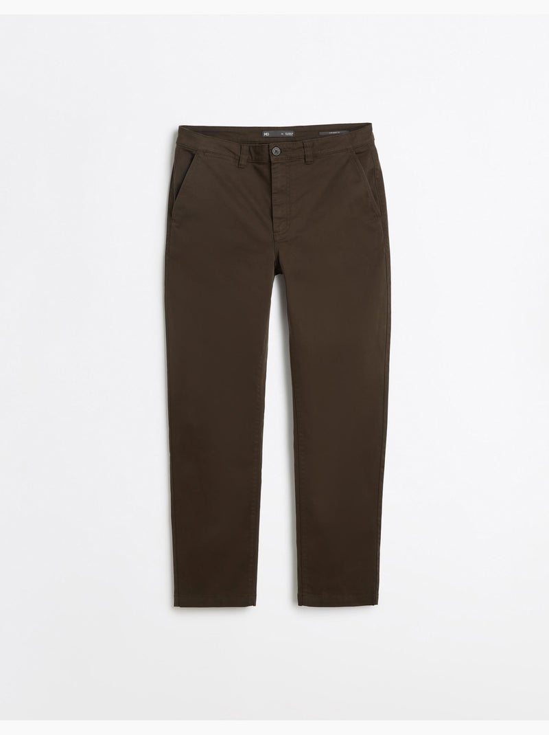 Pantalones rectos chino, mo fashion Marrón - Kiabi