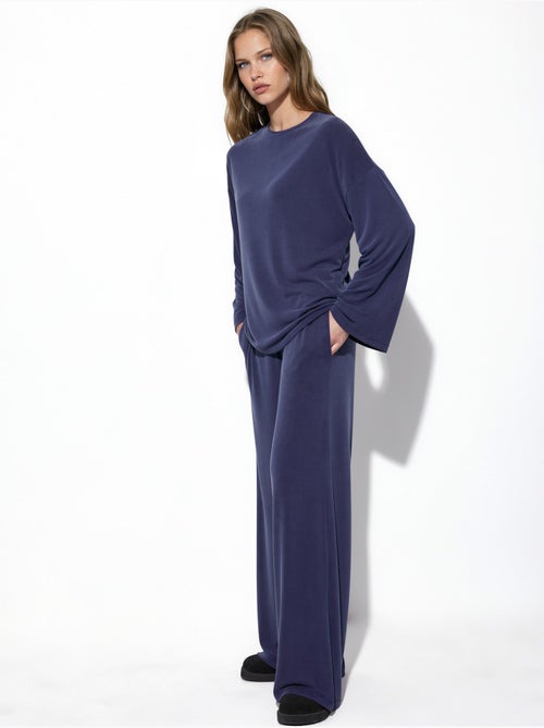 Pantalones rectos con cintura elástica busem - Kiabi Pantalones rectos con cintura elástica busem - Kiabi