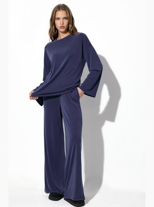 Pantalones rectos con cintura elástica busem - Kiabi Pantalones rectos con cintura elástica busem - Kiabi