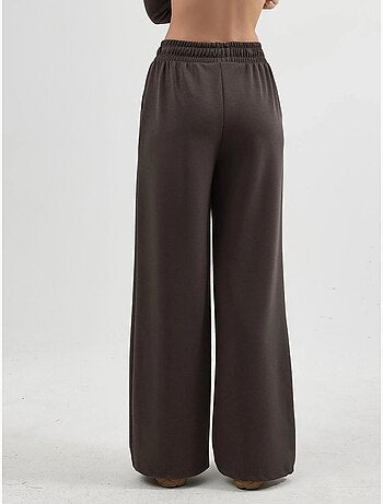 Pantalones rectos con cintura elástica busem