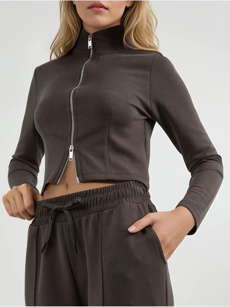 Pantalones rectos con cintura elástica busem Marrón chocolate - Kiabi