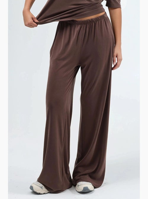 Pantalones rectos con cintura elástica busem - Kiabi