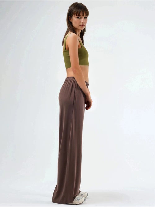 Pantalones rectos con cintura elástica busem - Kiabi