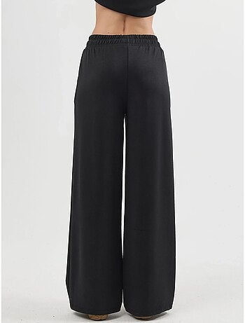 Pantalones rectos con cintura elástica busem