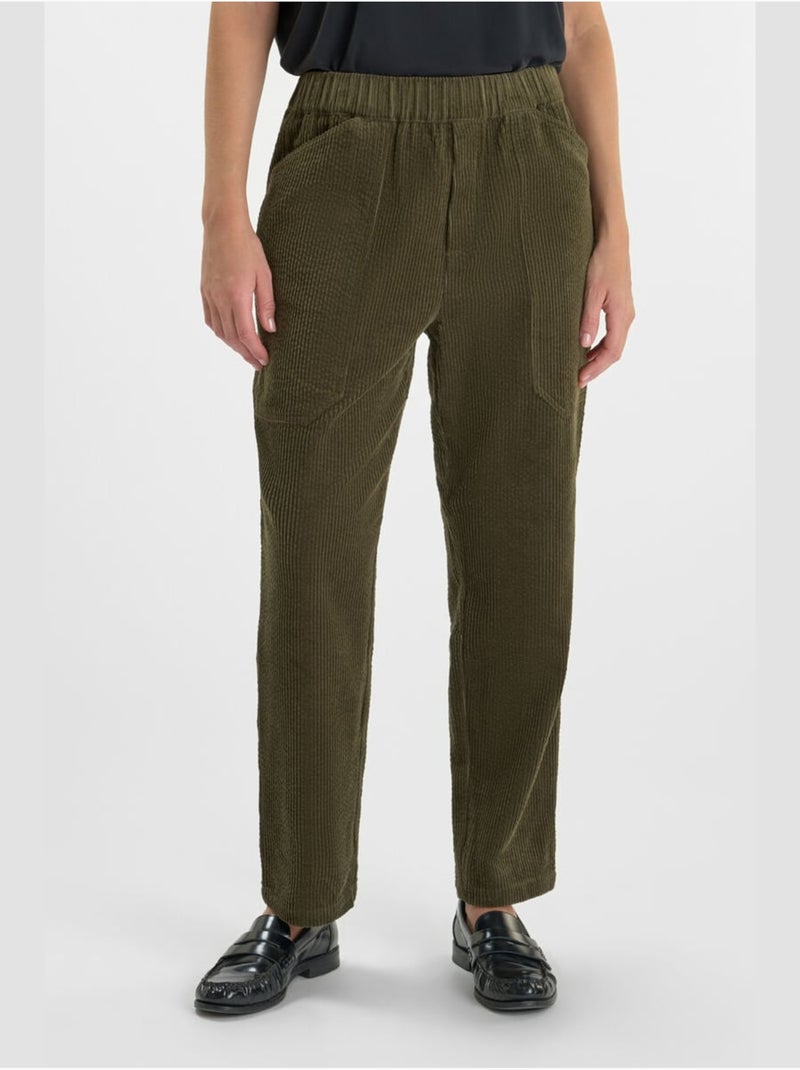 Pantalones rectos CORDO Caqui - Kiabi