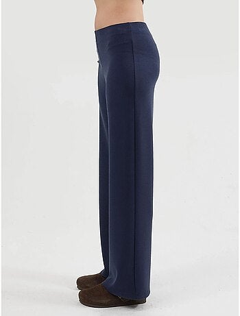 Pantalones rectos de cintura alta busem