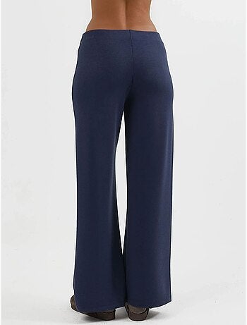 Pantalones rectos de cintura alta busem