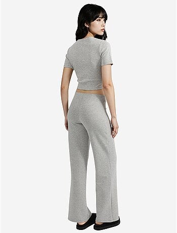 Pantalones rectos de cintura alta busem