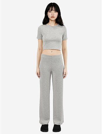 Pantalones rectos de cintura alta busem