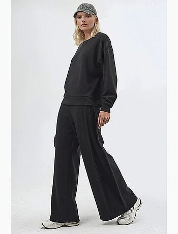 Pantalones rectos de cintura alta busem