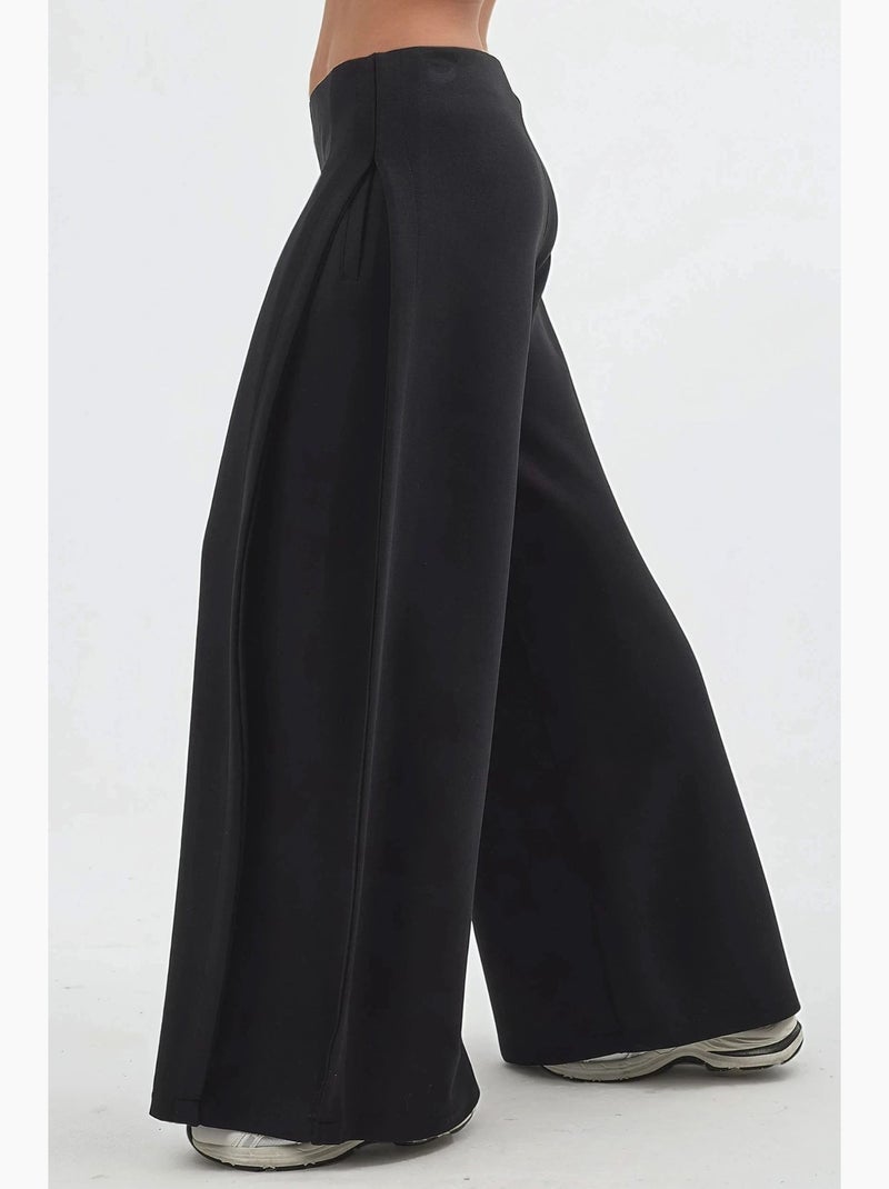 Pantalones rectos de cintura alta busem Negro - Kiabi