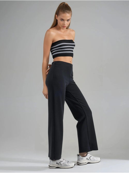 Pantalones rectos de cintura alta busem - Kiabi