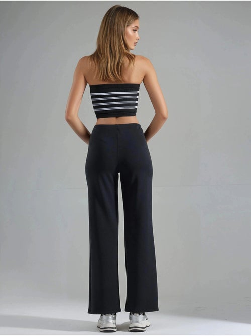 Pantalones rectos de cintura alta busem - Kiabi