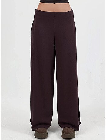 Pantalones rectos de cintura alta busem