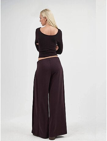 Pantalones rectos de cintura alta busem