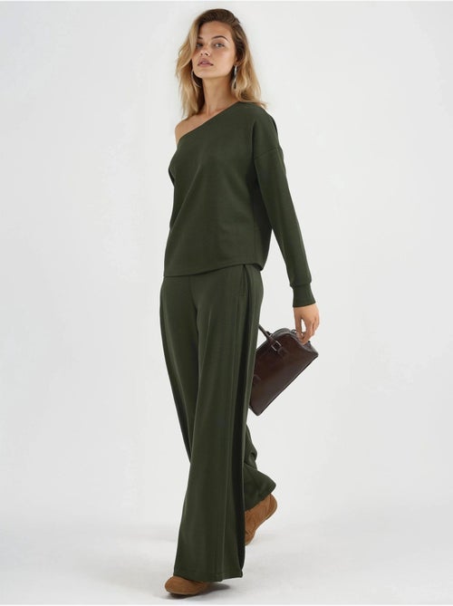 Pantalones rectos de cintura alta busem - Kiabi Pantalones rectos de cintura alta busem - Kiabi
