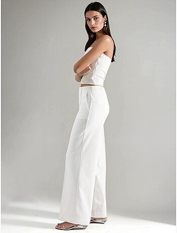 Pantalones rectos de cintura alta hiccup