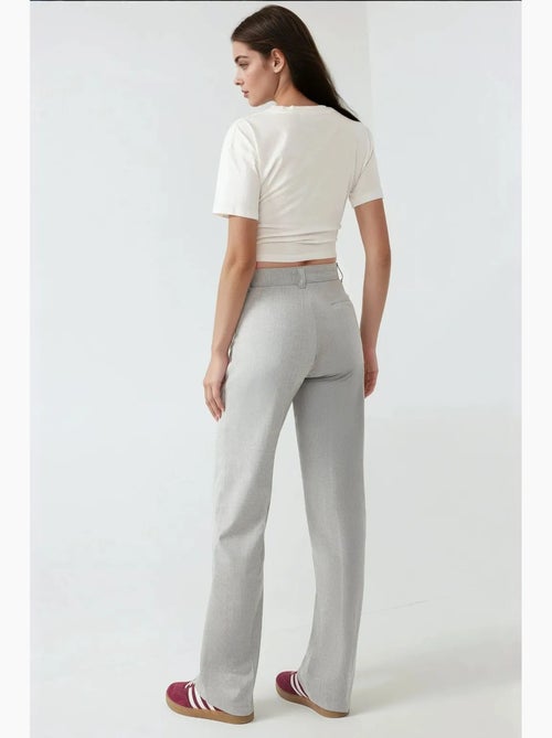 Pantalones rectos de cintura alta hiccup - Kiabi