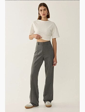 Pantalones rectos de cintura alta hiccup
