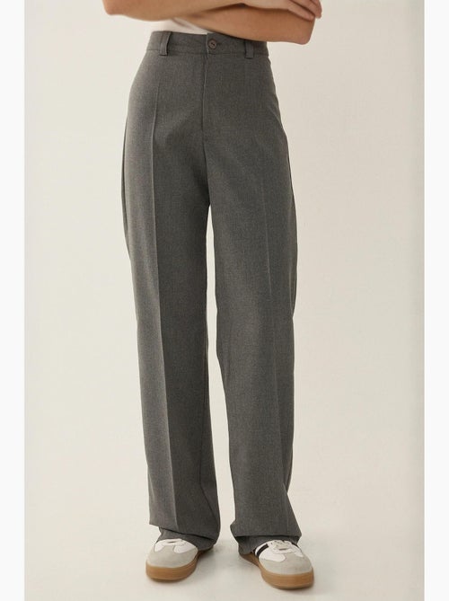 Pantalones rectos de cintura alta hiccup - Kiabi Pantalones rectos de cintura alta hiccup - Kiabi