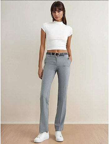 Pantalones rectos de cintura alta hiccup