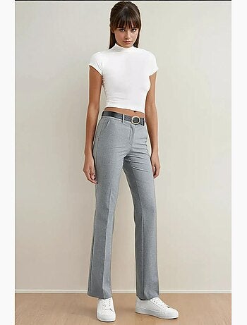 Pantalones rectos de cintura alta hiccup