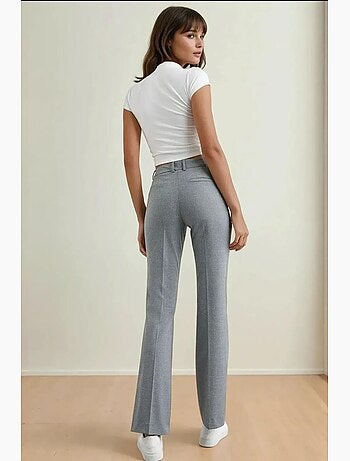 Pantalones rectos de cintura alta hiccup