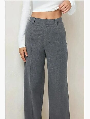 Pantalones rectos de cintura alta hiccup