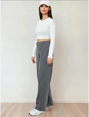 Pantalones rectos de cintura alta hiccup