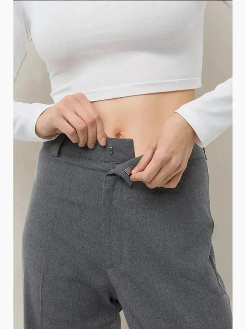 Pantalones rectos de cintura alta hiccup - Kiabi Pantalones rectos de cintura alta hiccup - Kiabi
