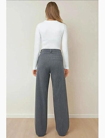 Pantalones rectos de cintura alta hiccup