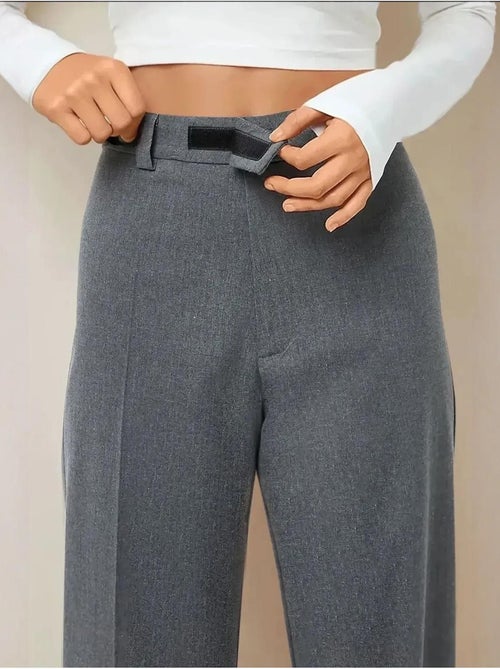 Pantalones rectos de cintura alta hiccup - Kiabi Pantalones rectos de cintura alta hiccup - Kiabi