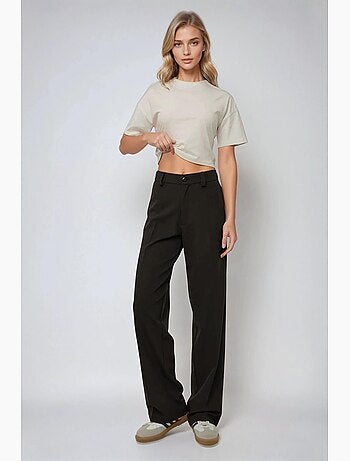 Pantalones rectos de cintura alta hiccup