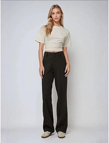 Pantalones rectos de cintura alta hiccup