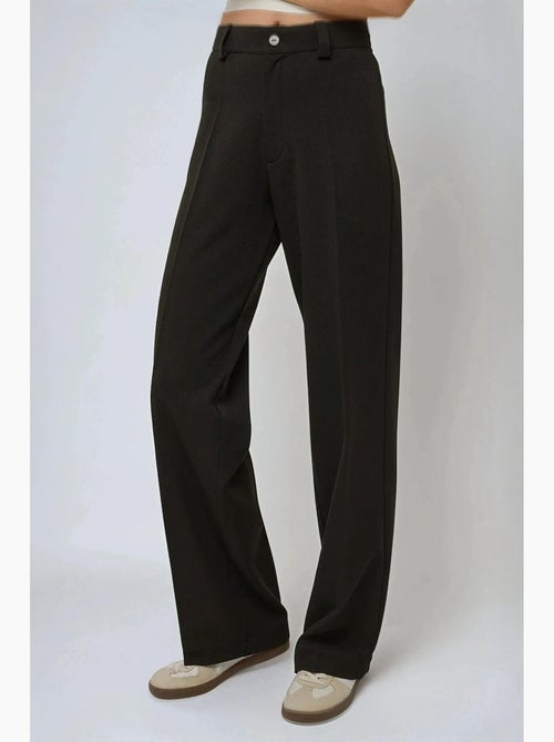 Pantalones rectos de cintura alta hiccup - Kiabi Pantalones rectos de cintura alta hiccup - Kiabi