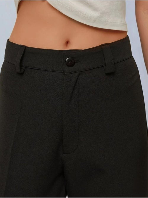 Pantalones rectos de cintura alta hiccup - Kiabi Pantalones rectos de cintura alta hiccup - Kiabi
